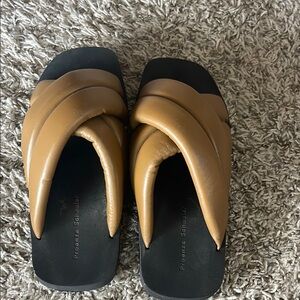 Proenza Schouler Tan Padded Slides